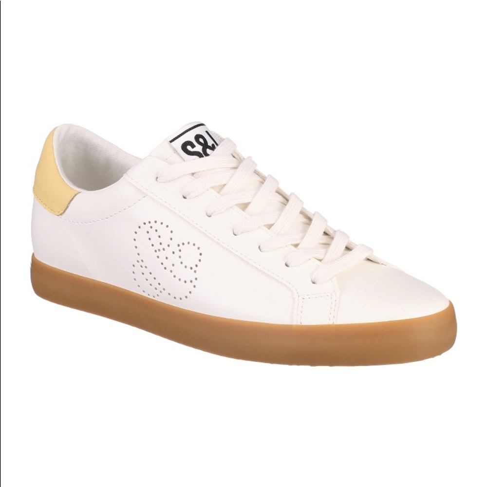 Sam & Libby Women's Casual Addie Sneakers Size 9.5 White color